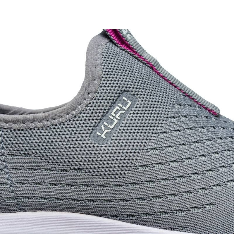Women's KURU ATOM Slip-On, Stone Gray/Berry Pink