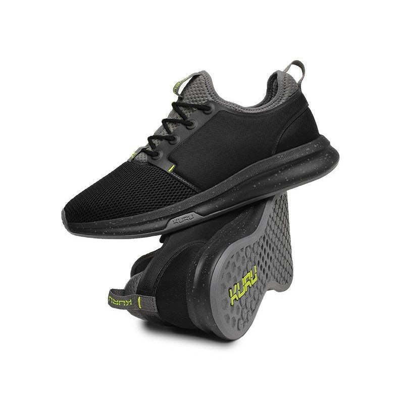 Men's KURU ATOM, Jet Black/Citron