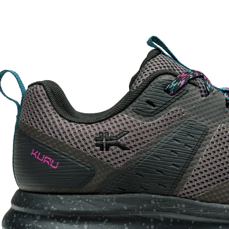 Women's KURU ATOM Trail, Jet Black/Dark Teal