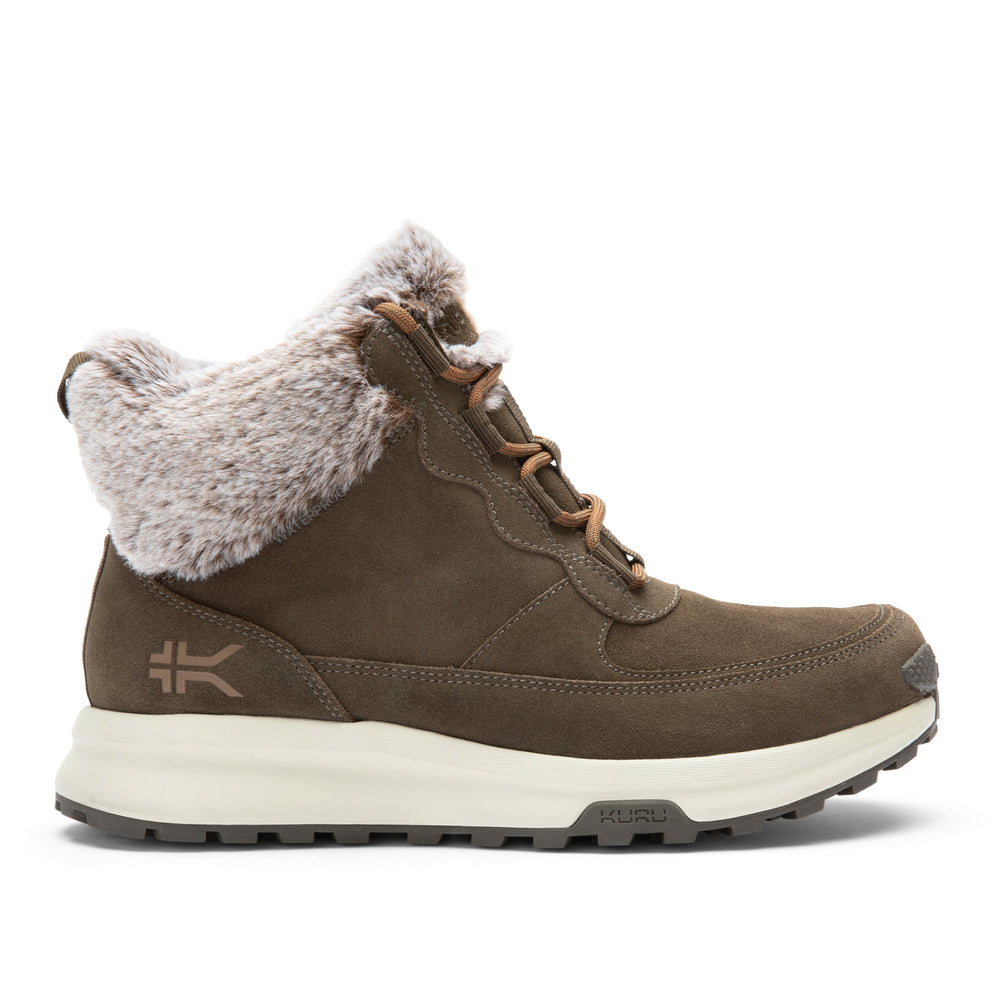 Women's KURU ATOM Lumi, Burnt Olive/Sand