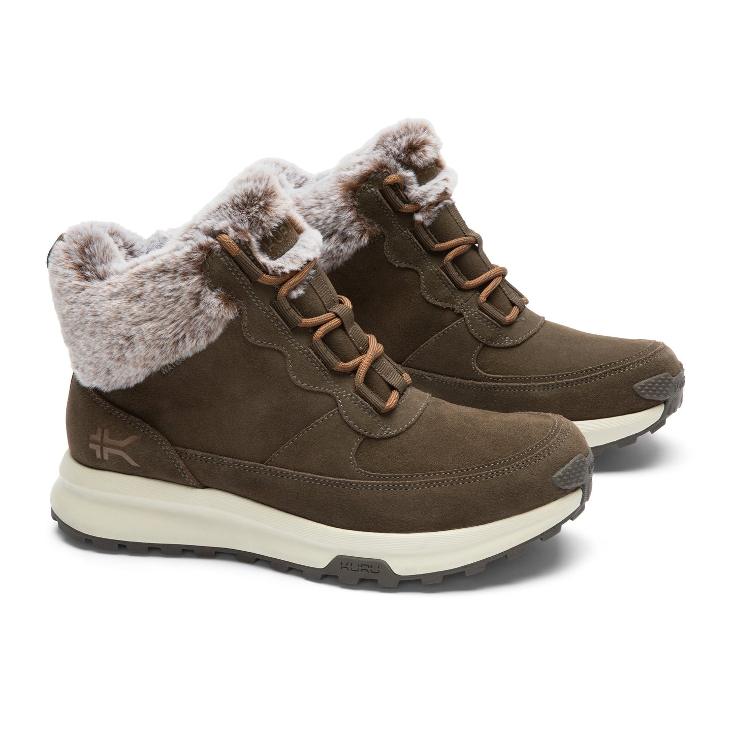 Women's KURU ATOM Lumi, Burnt Olive/Sand