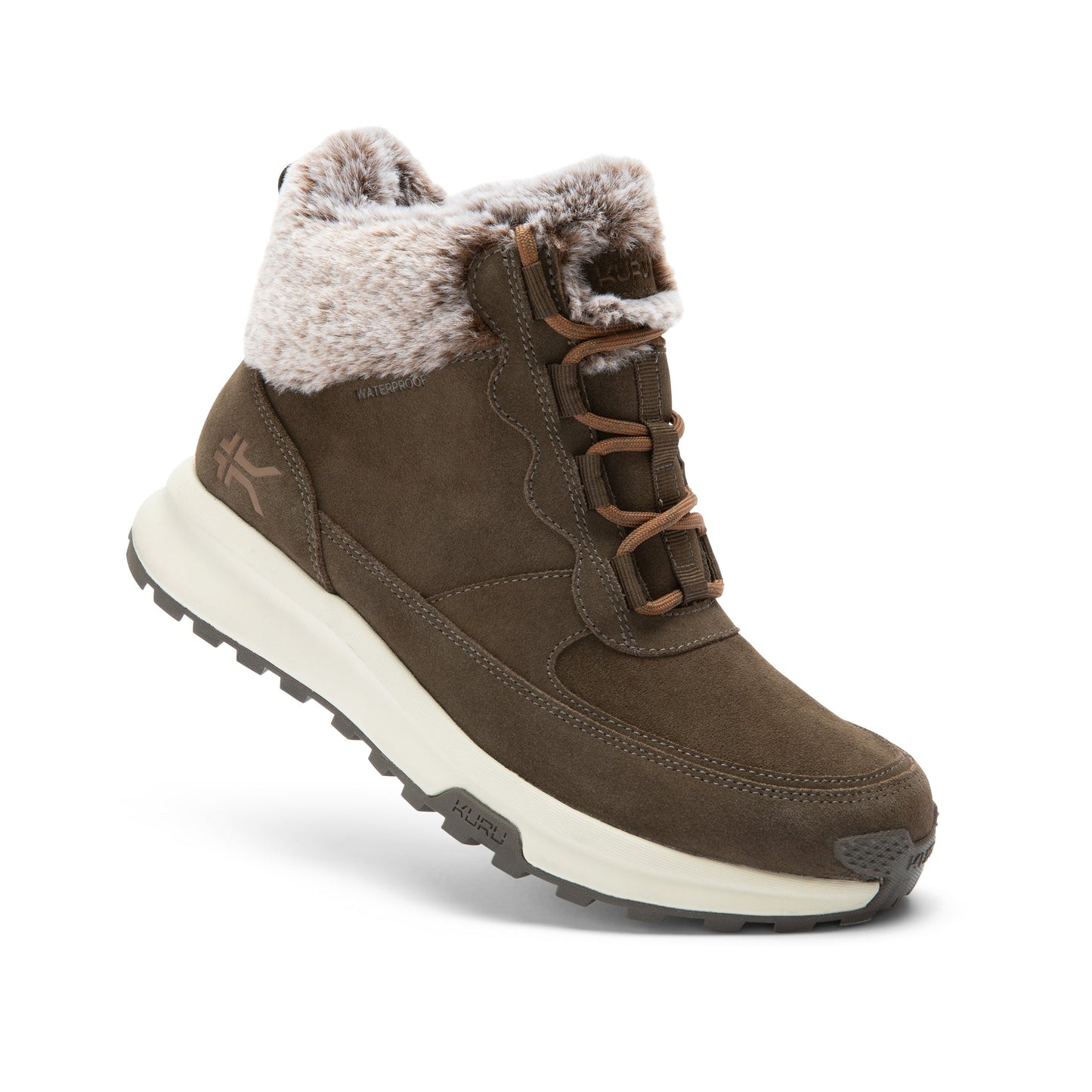 Women's KURU ATOM Lumi, Burnt Olive/Sand