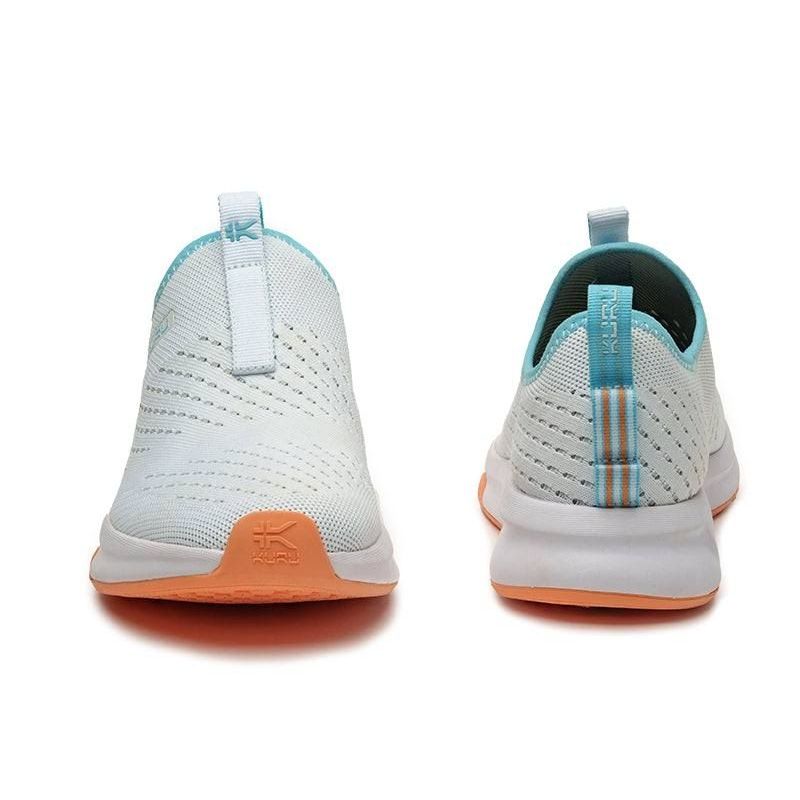 Women's KURU ATOM Slip-On, Bright White/Topaz Blue