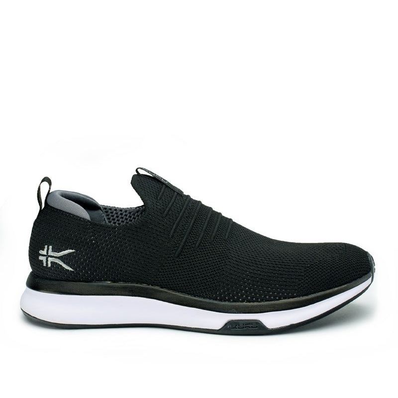 Men's KURU ATOM Slip-On, Jet Black/Slate Gray