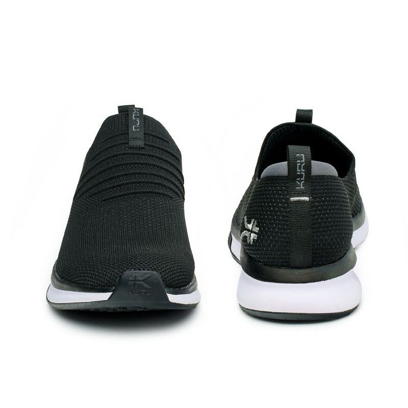 Men's KURU ATOM Slip-On, Jet Black/Slate Gray