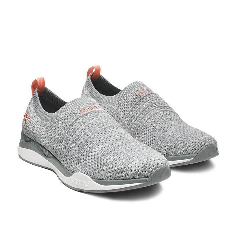 Women's KURU STRIDE, Heather Gray/White/Peach Pink