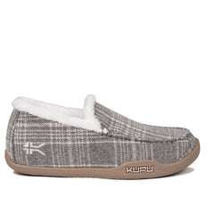 Women's KURU LOFT, Gray Plaid/Capuccino