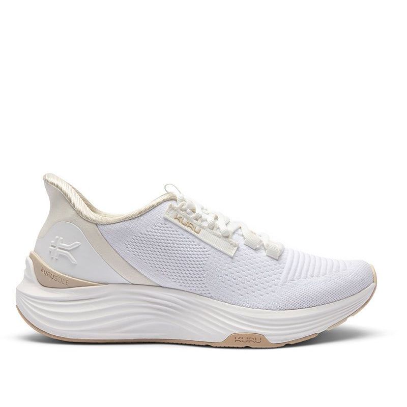 Women's KURU ATOM 2, Bright White/Sand