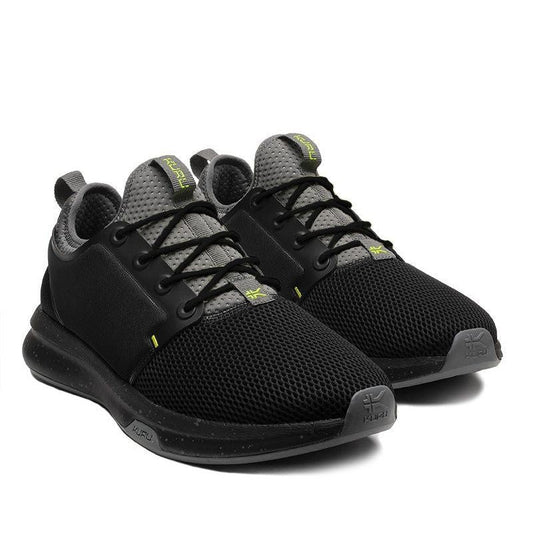 Men's KURU ATOM, Jet Black/Citron