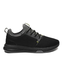 Men's KURU ATOM, Jet Black/Citron