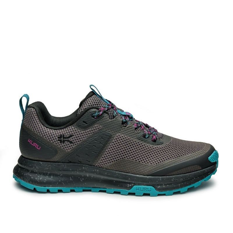 Women's KURU ATOM Trail, Jet Black/Dark Teal
