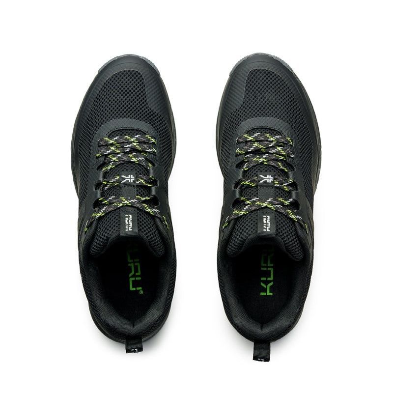 Men's KURU ATOM Trail, Jet Black/KURU Green