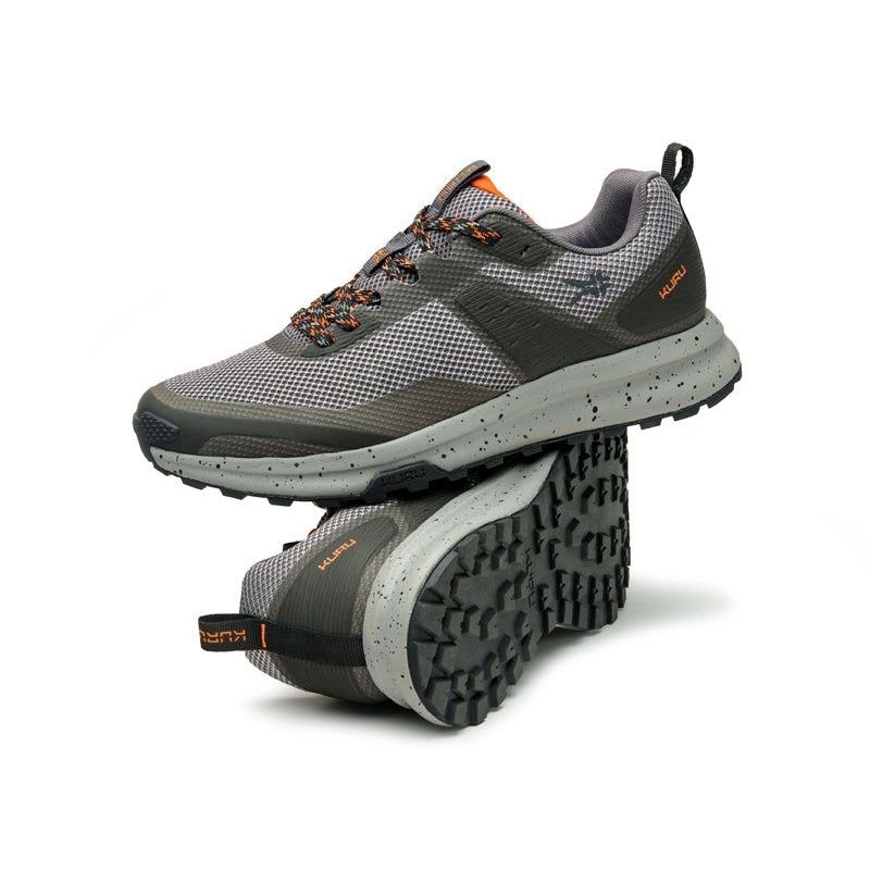 Men's KURU ATOM Trail, Lead Gray/Orange Spice