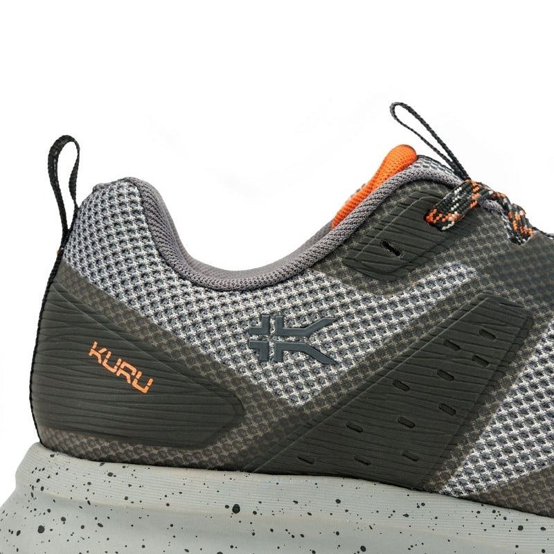 Men's KURU ATOM Trail, Lead Gray/Orange Spice