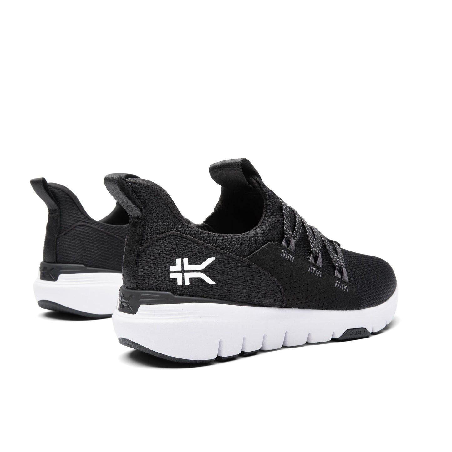 Men's KURU FLEX Slip-On, Jet Black/Bright White