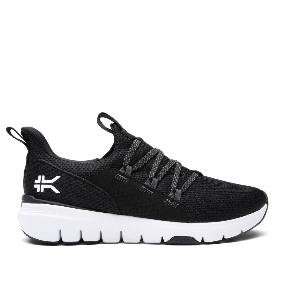 Women's KURU FLEX Slip-On, Jet Black/Bright White