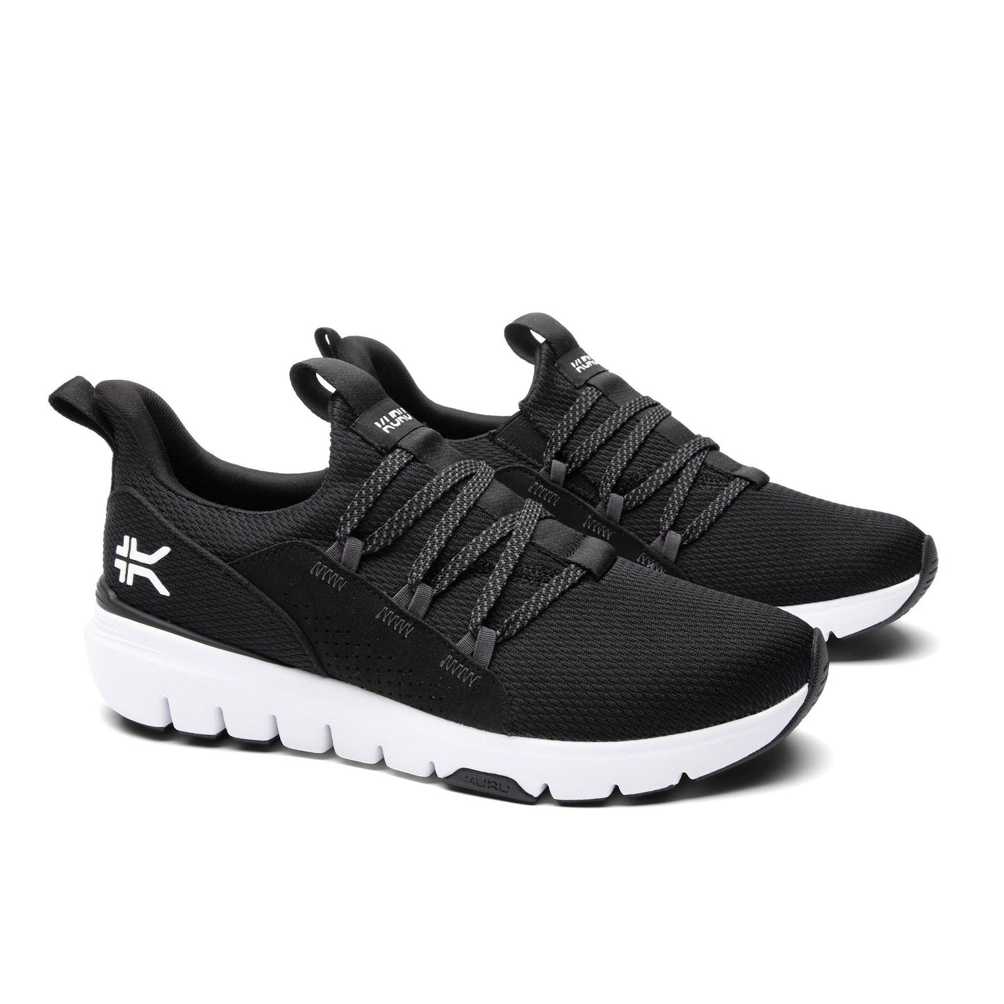 Men's KURU FLEX Slip-On, Jet Black/Bright White