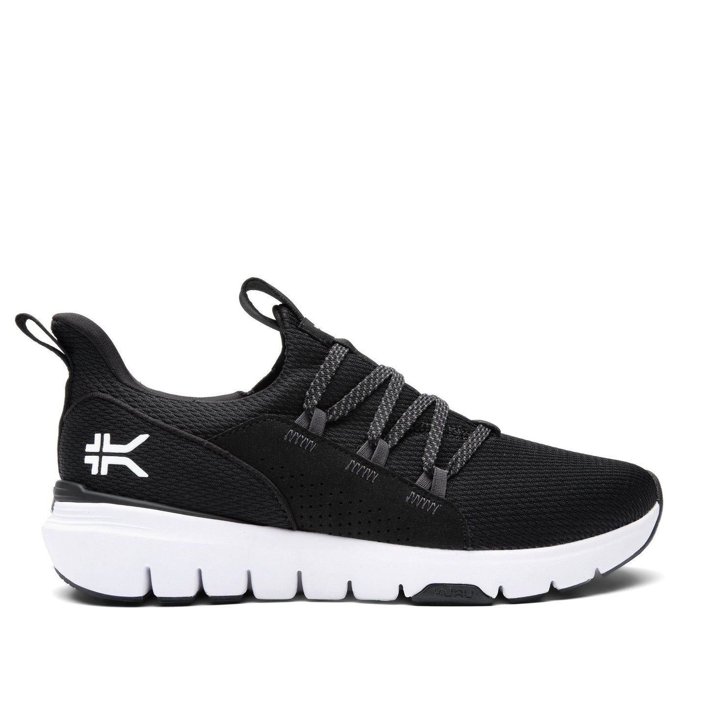 Men's KURU FLEX Slip-On, Jet Black/Bright White