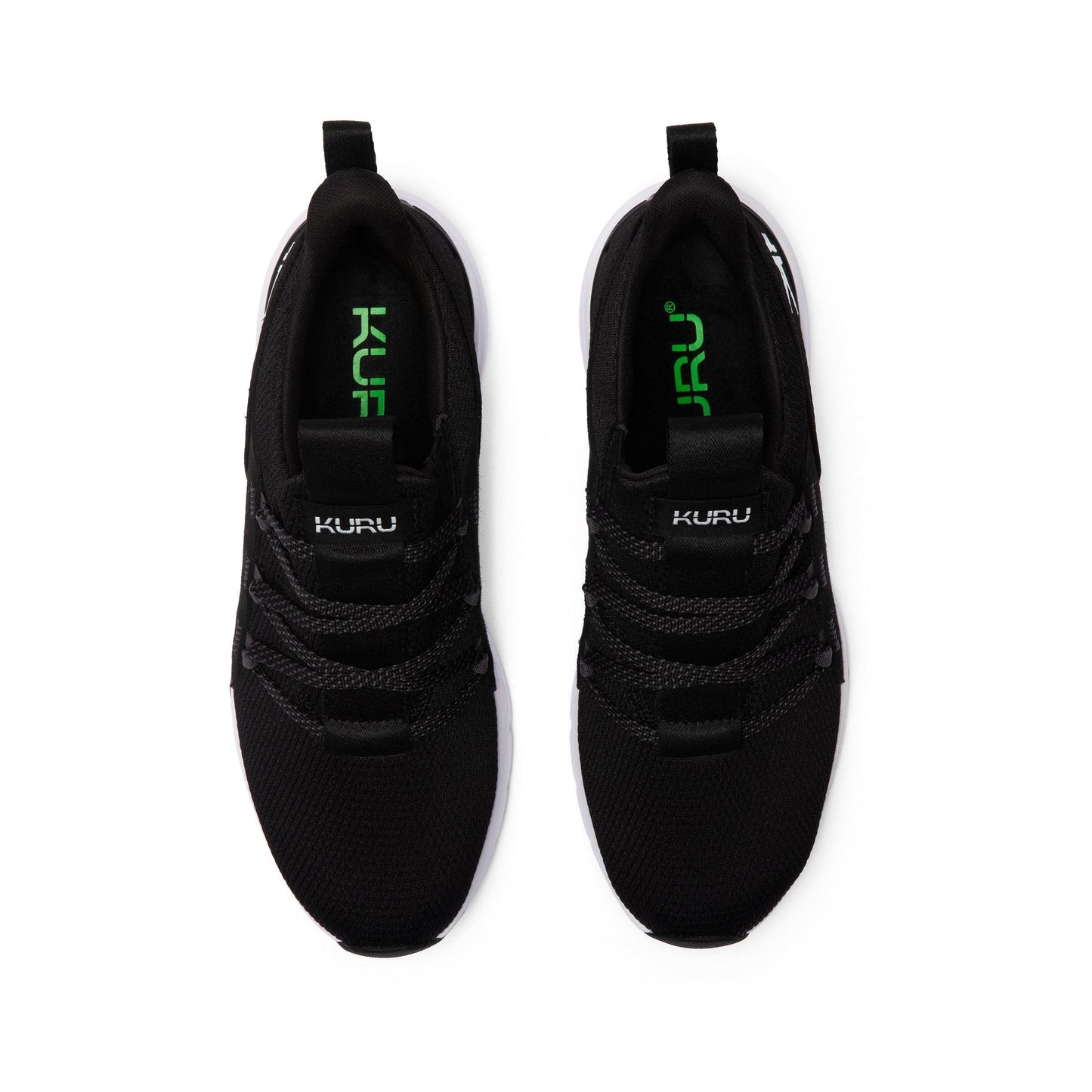 Men's KURU FLEX Slip-On, Jet Black/Bright White