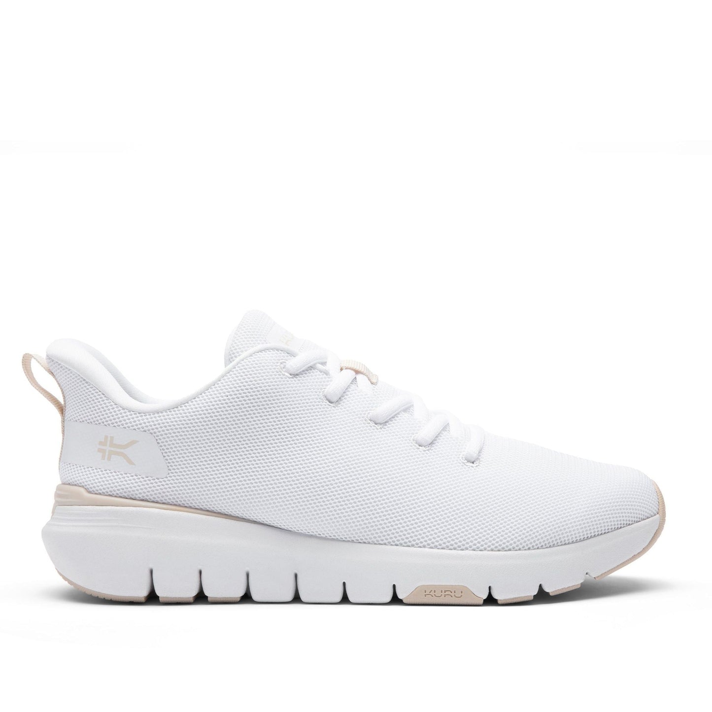 Women's KURU FLEX Via, Bright White/Sand