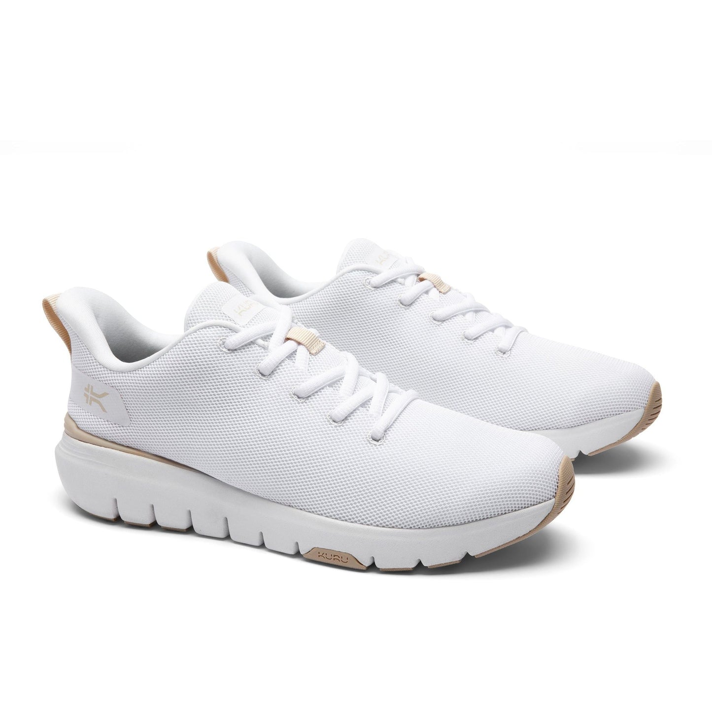 Women's KURU FLEX Via, Bright White/Sand