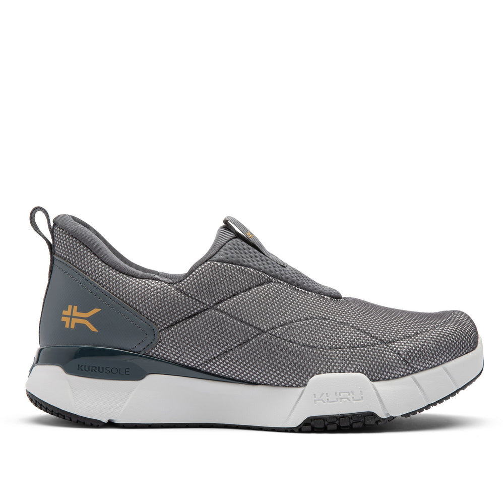 Men's KURU QUANTUM 2 Slip-On, Lead Gray/Dove