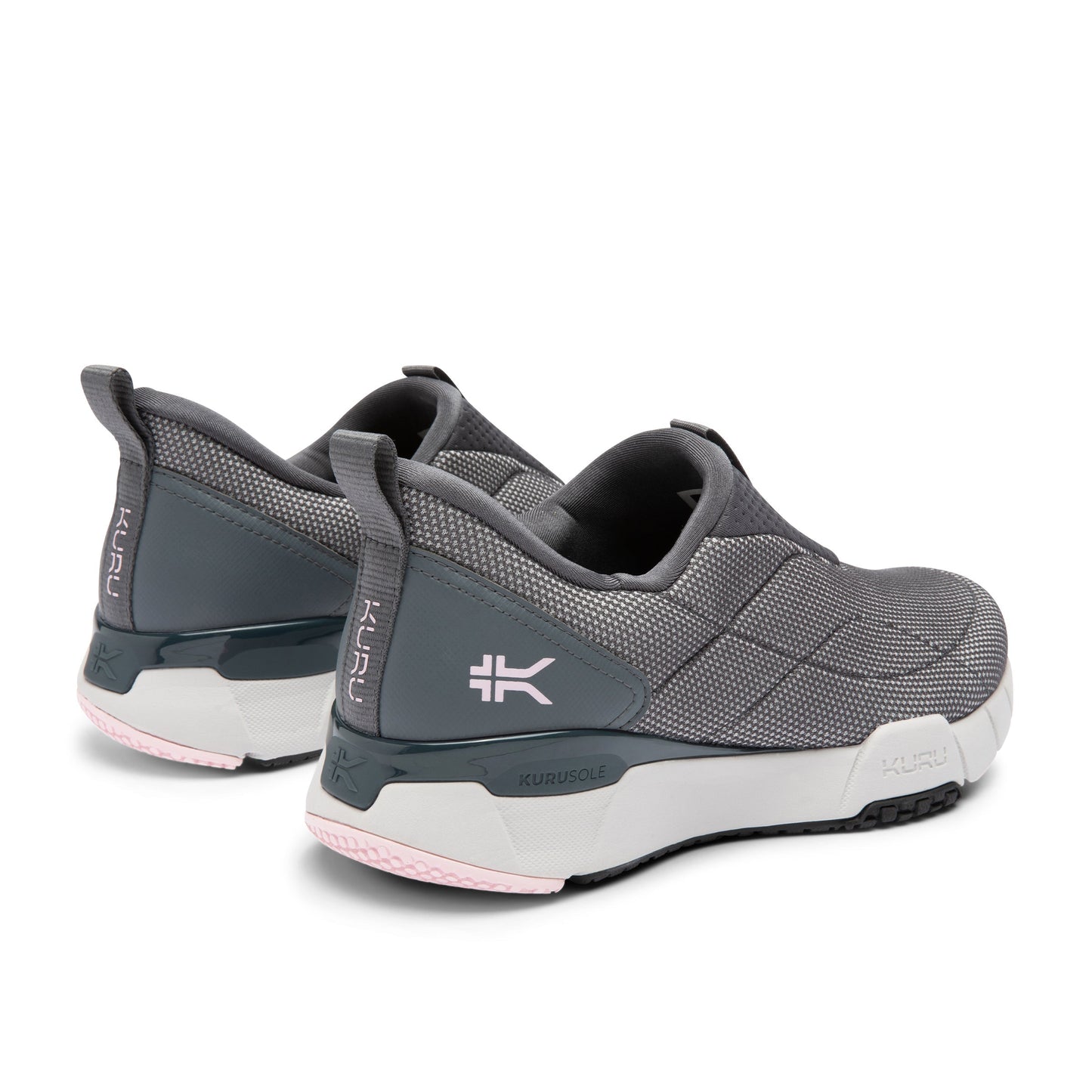 Women's KURU QUANTUM 2 Slip-On, Lead Gray/Pink