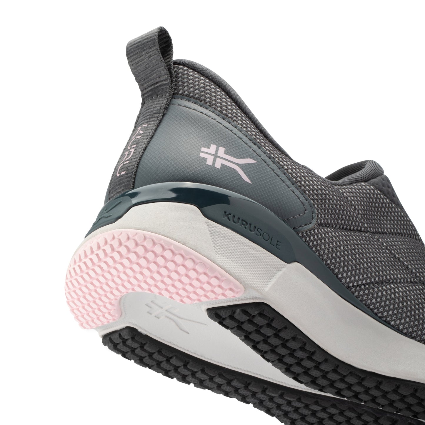 Women's KURU QUANTUM 2 Slip-On, Lead Gray/Pink